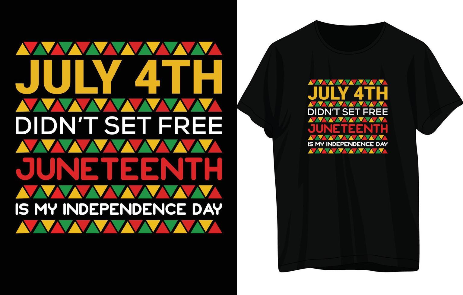 Juneteenth T-Shirt Design vector