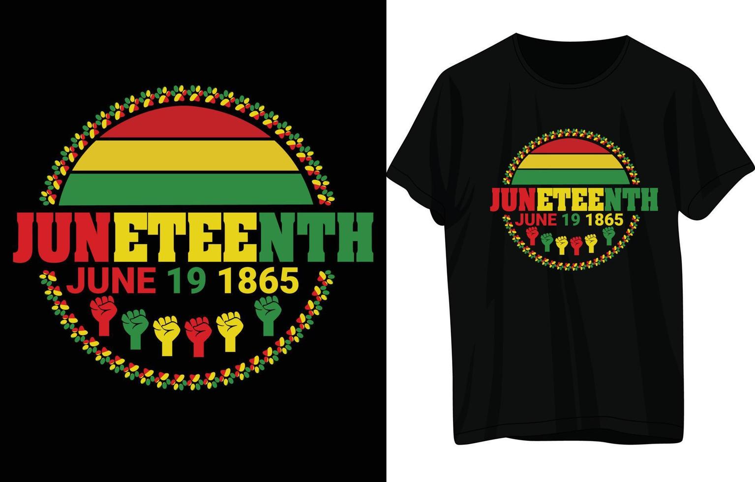 Juneteenth T-Shirt Design vector