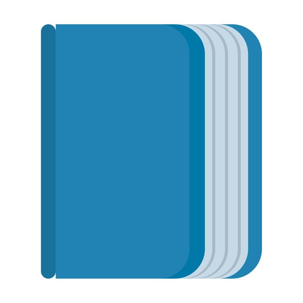 blue text book vector