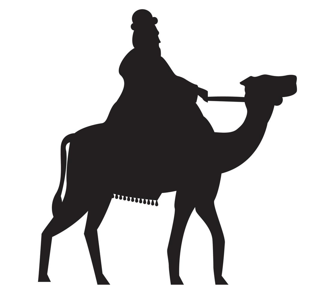 gaspar wise man silhouette vector