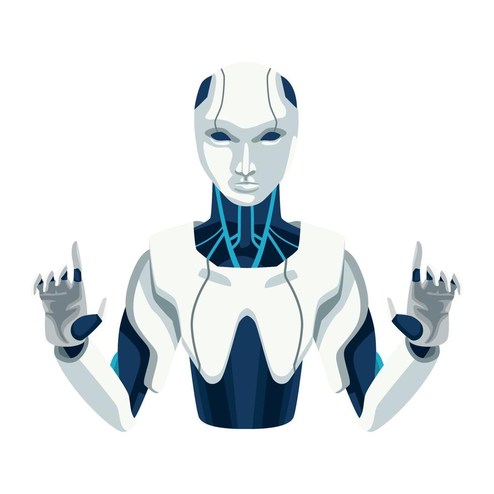 robot ai technology vector