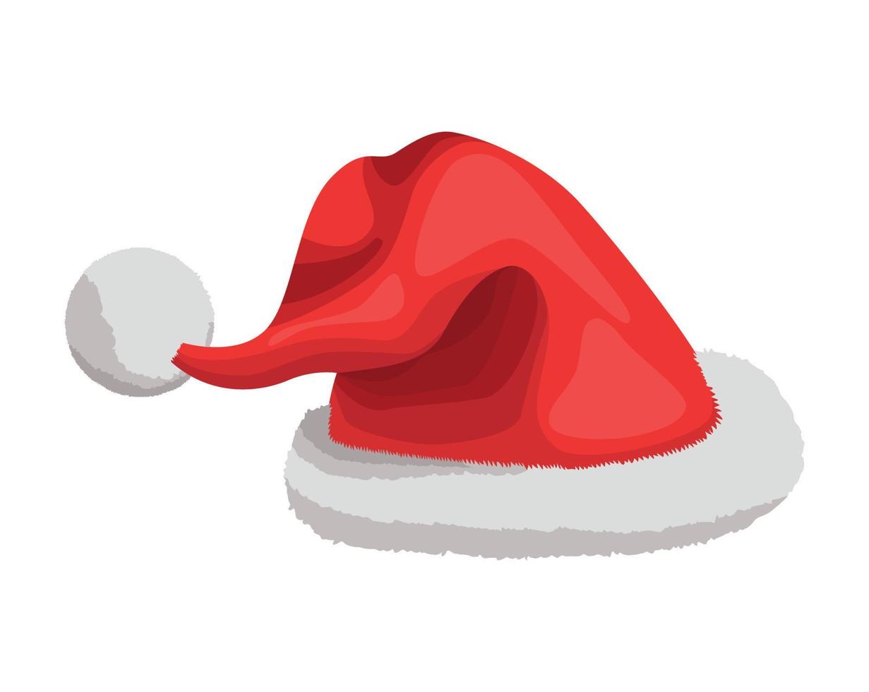 sombrero de santa claus de navidad vector