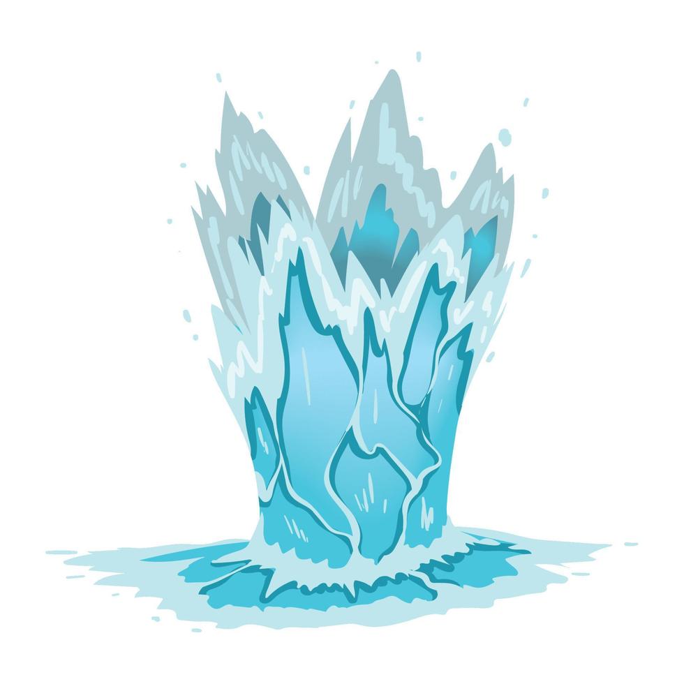 water jet natural resource vector