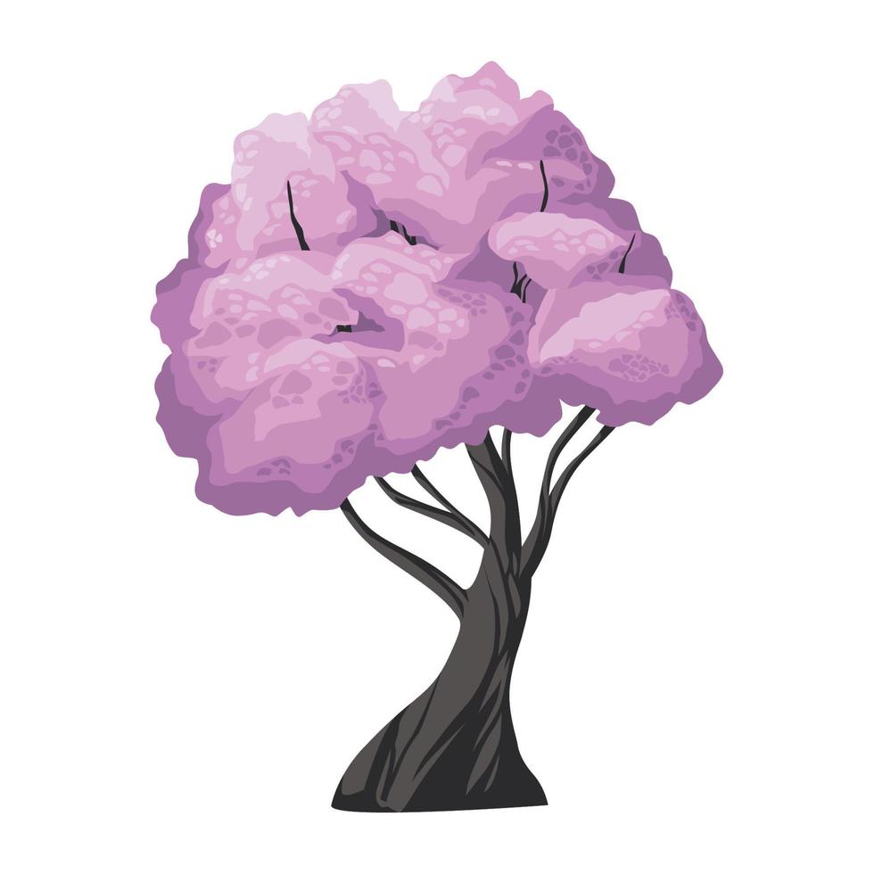 lila árbol planta bosque vector