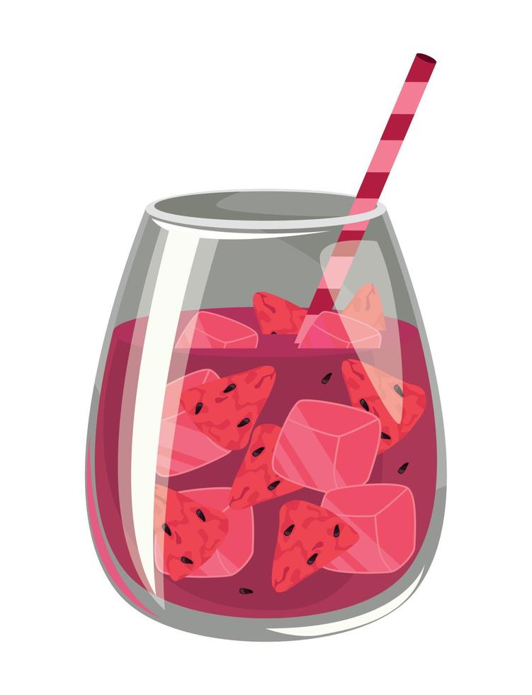 watermelon refresh drink vector