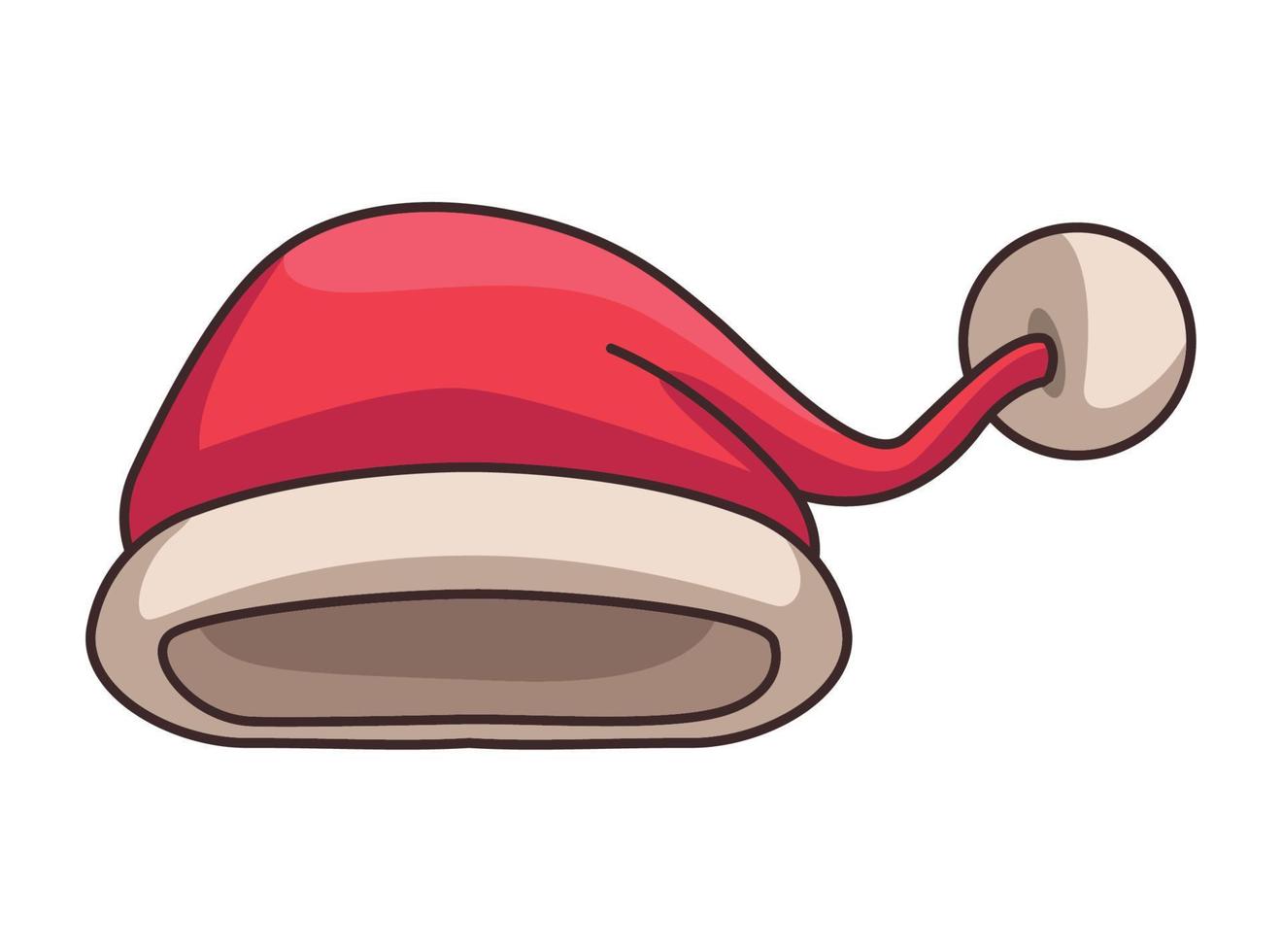 feliz navidad sombrero de santa vector