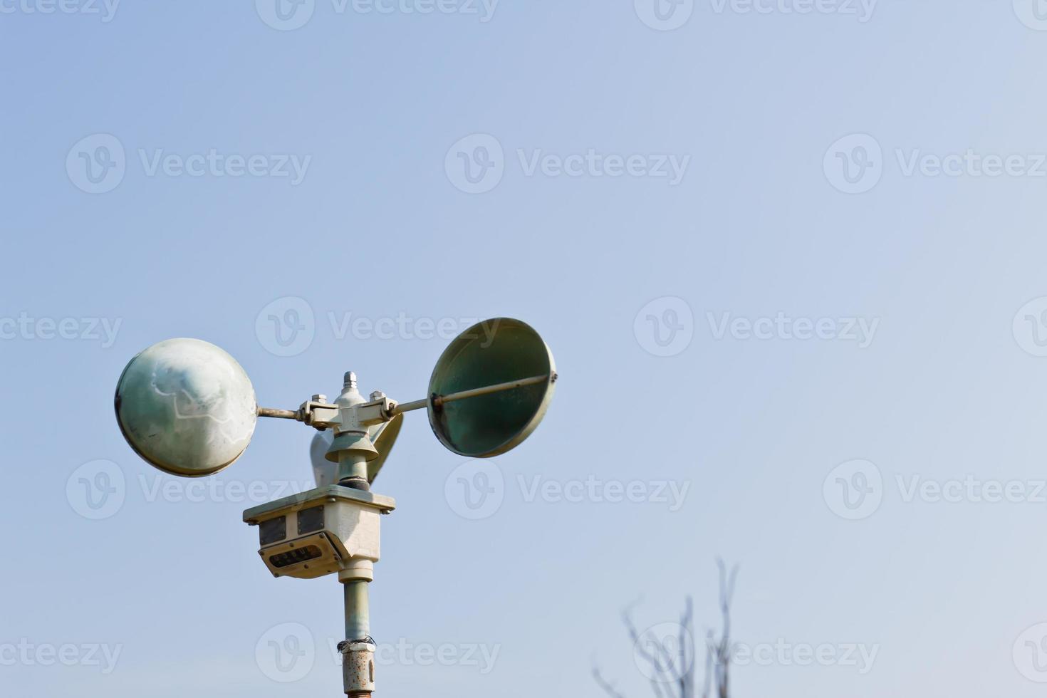 Anemometer station agent blue sky photo