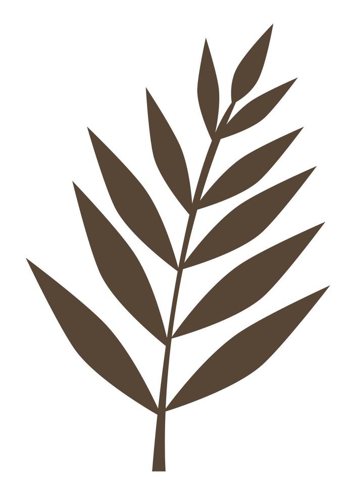 branch with leafs vector
