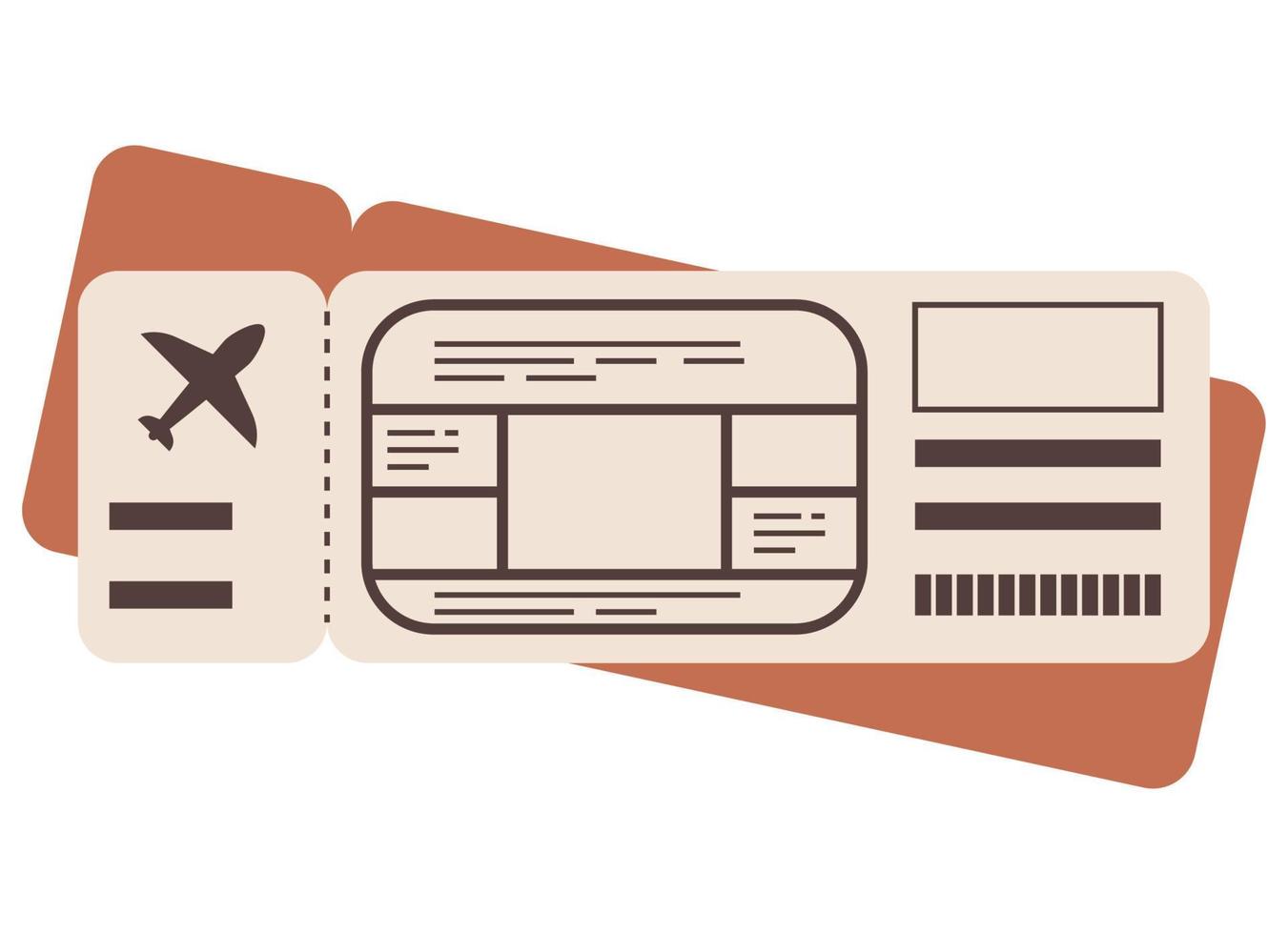 travel tickets flight vector