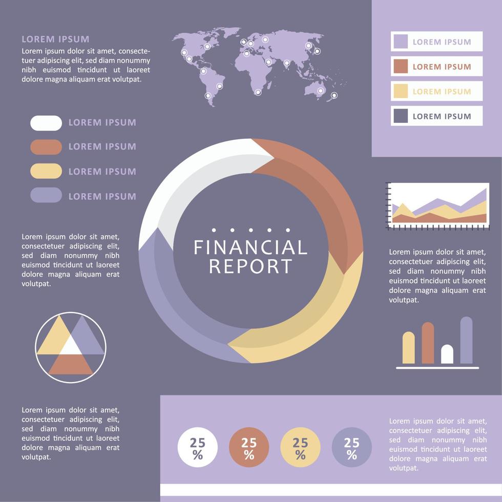 statistics infographic arrows template vector