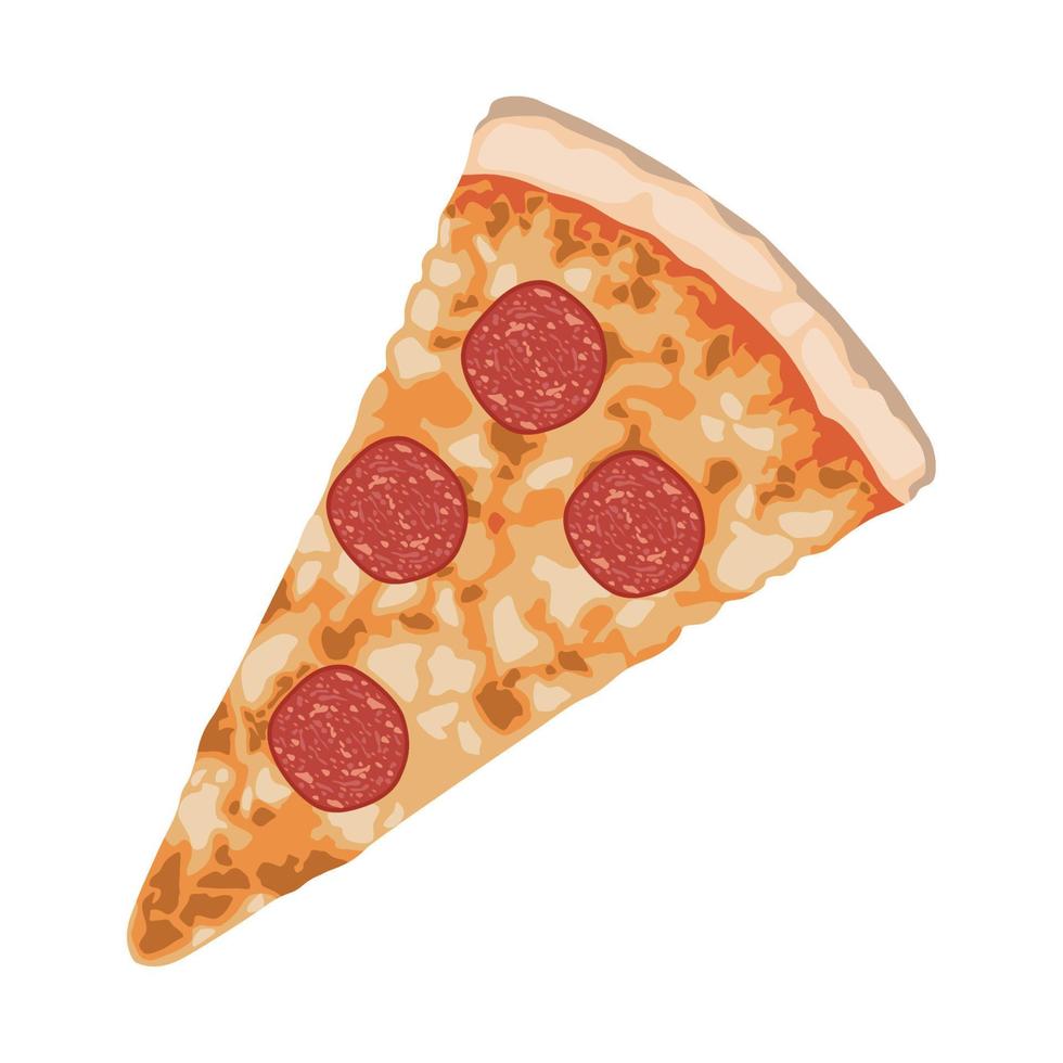 italian pizza portion vector