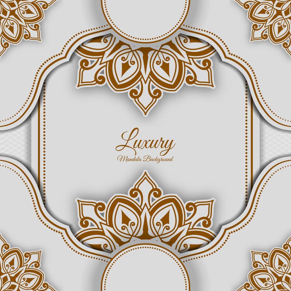 luxury mandala background, elegant ornament vector design