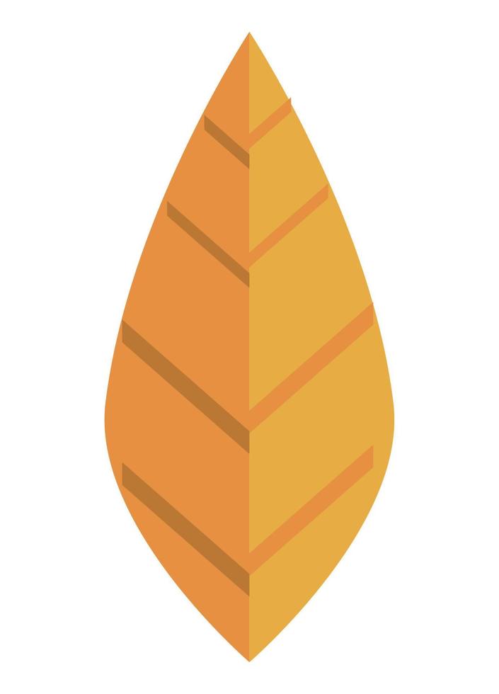 yellow leave autumn season vector