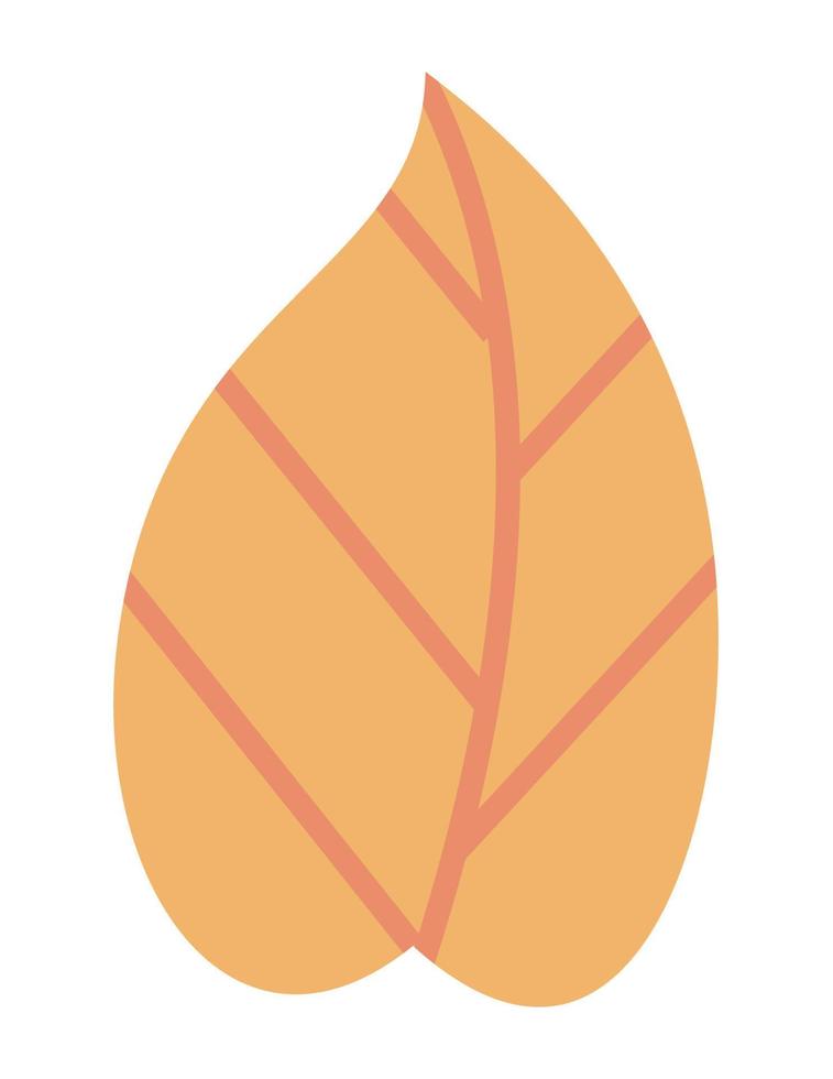 yellow leaf autumn season vector