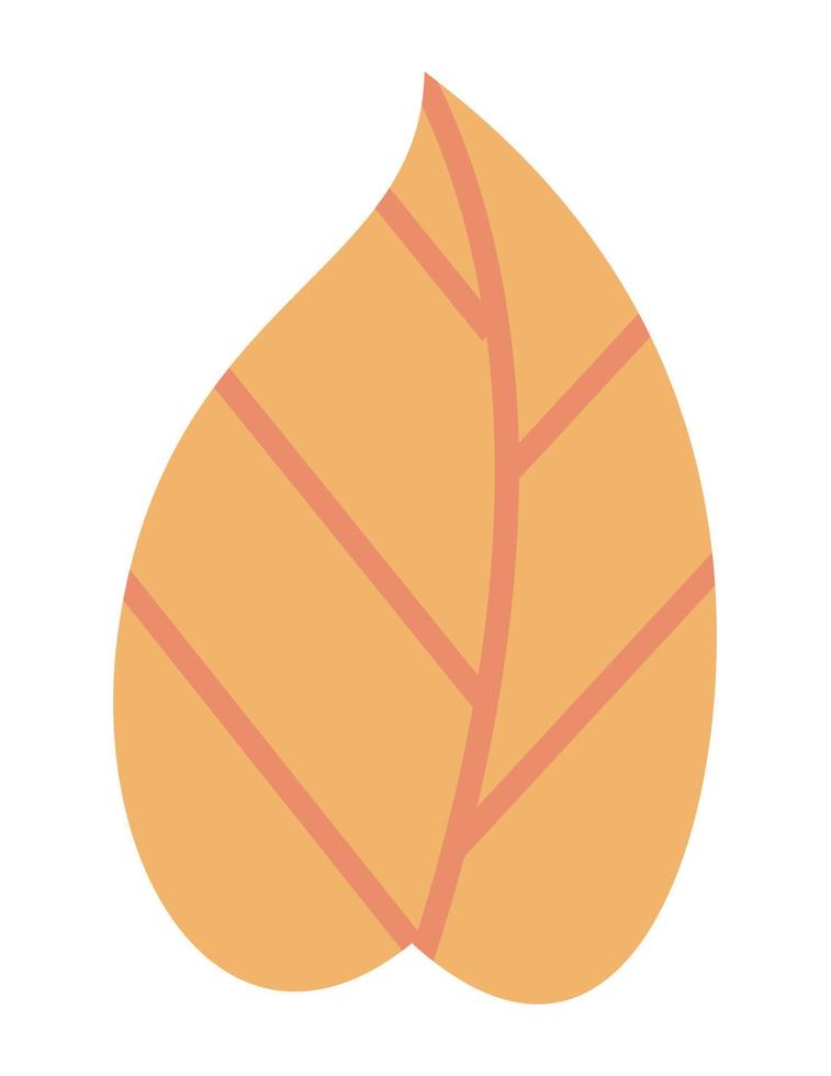 temporada de otoño hoja amarilla vector