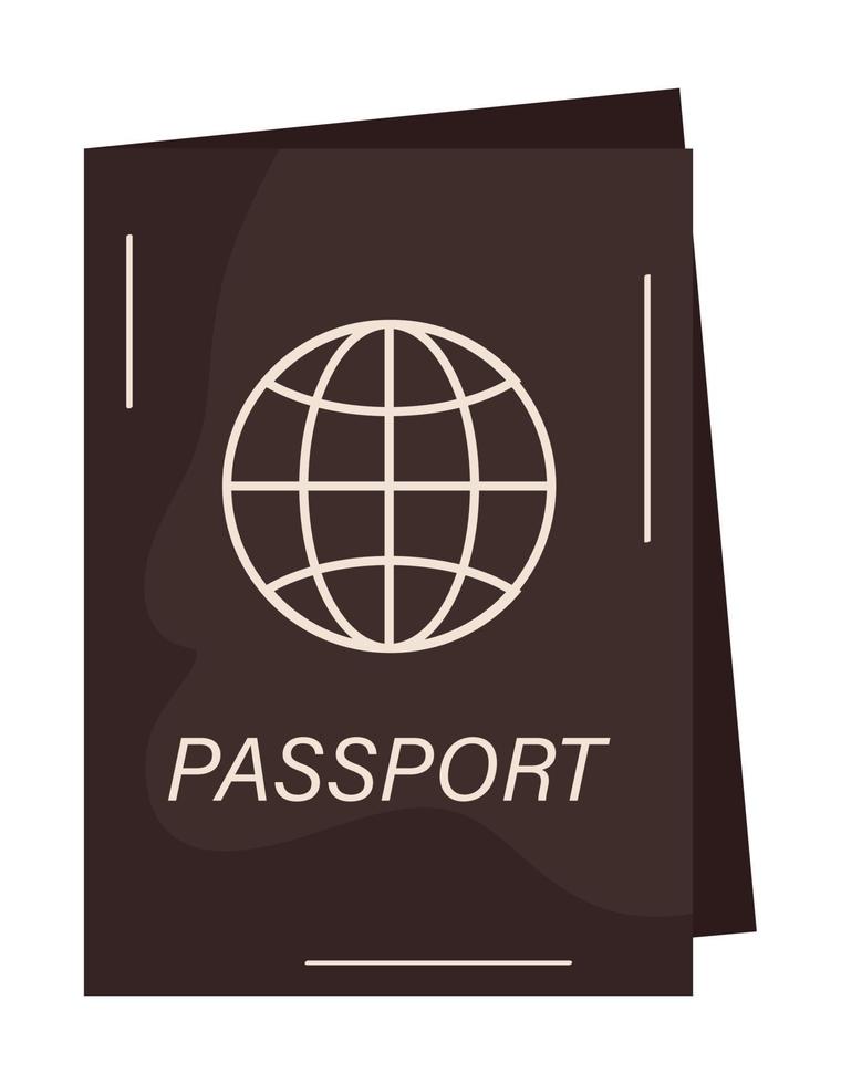 passport document travel vector