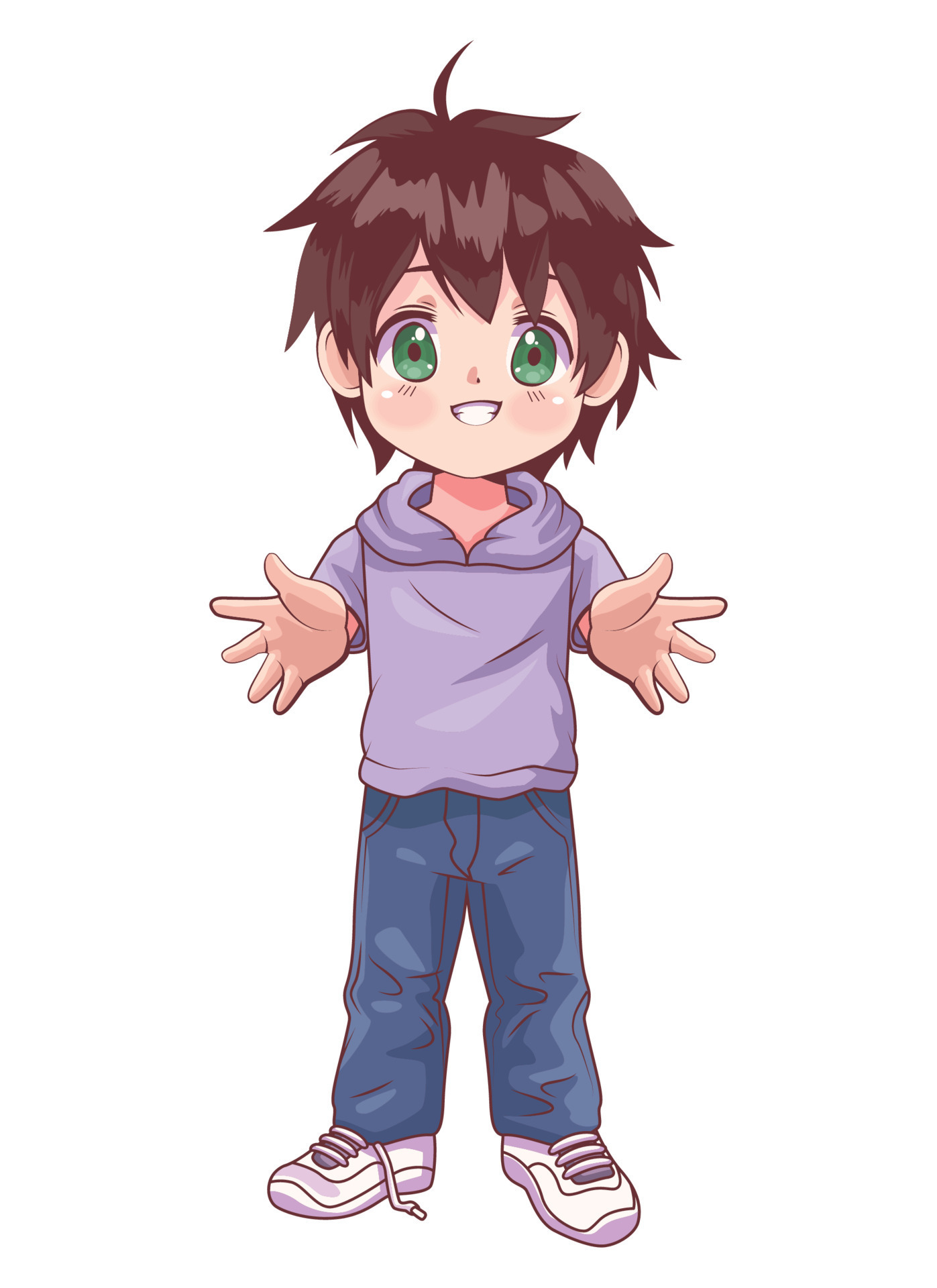 How To Draw An Anime Boy For Kids Step by Step Drawing Guide by Dawn   DragoArt