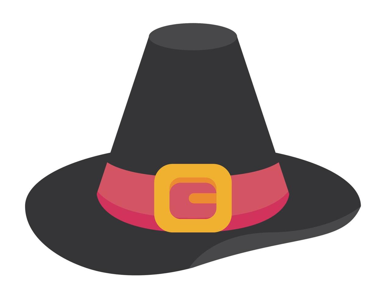 pilgrim hat thanksgiving accessory vector