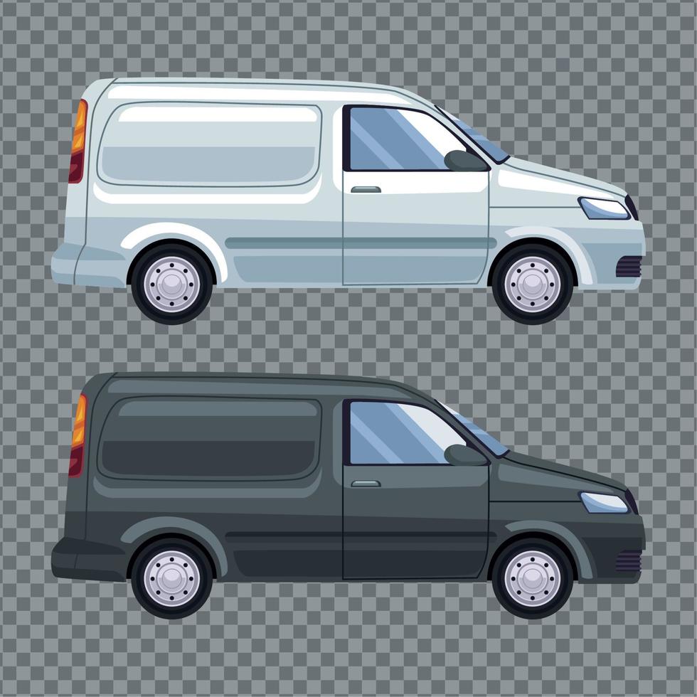 white and black vans mockup vector