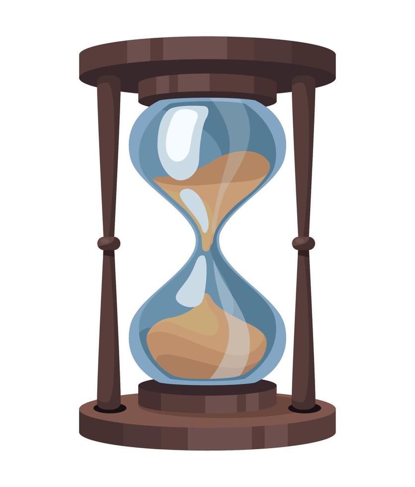 hourglass sand timer vector