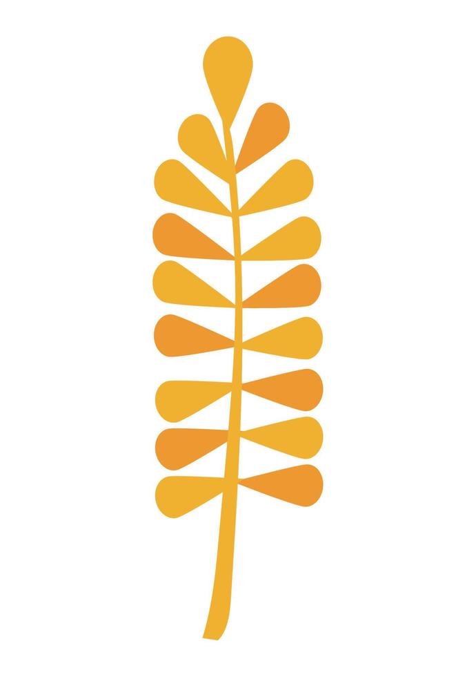 autumn golden branch vector