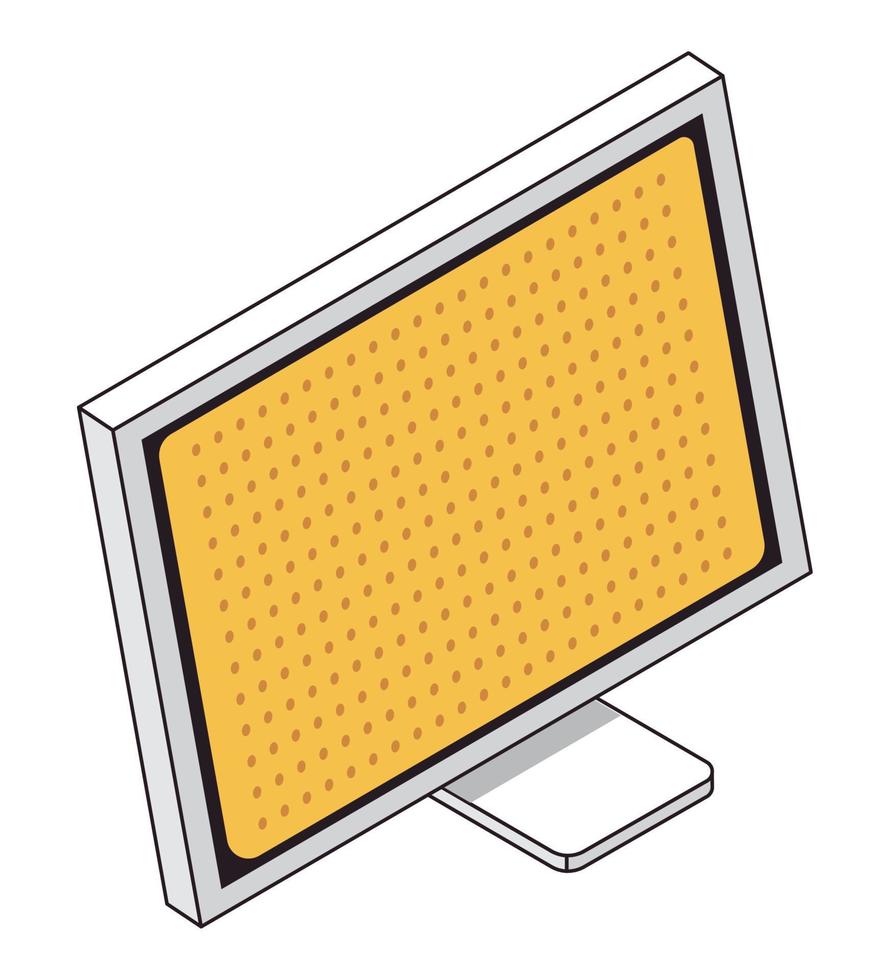 desktop computer display vector