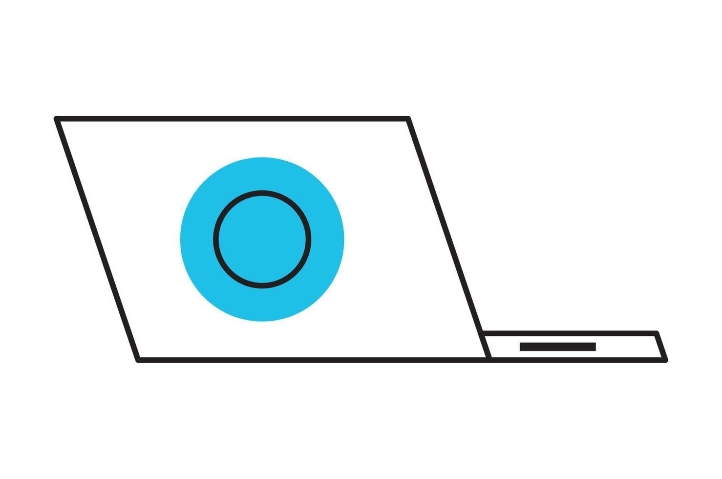 laptop computer portable vector