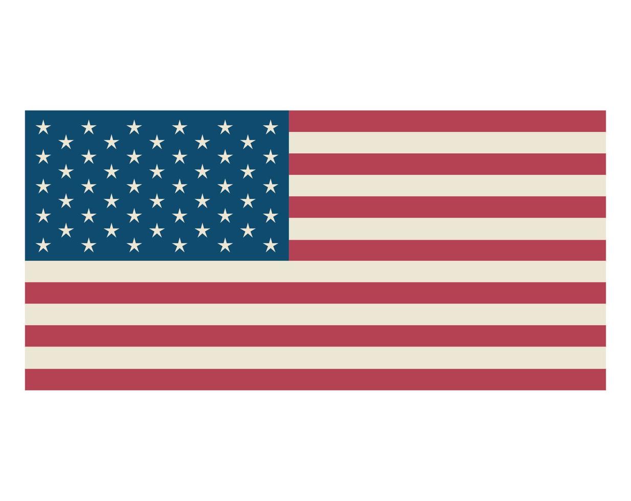 usa flag emblem vector