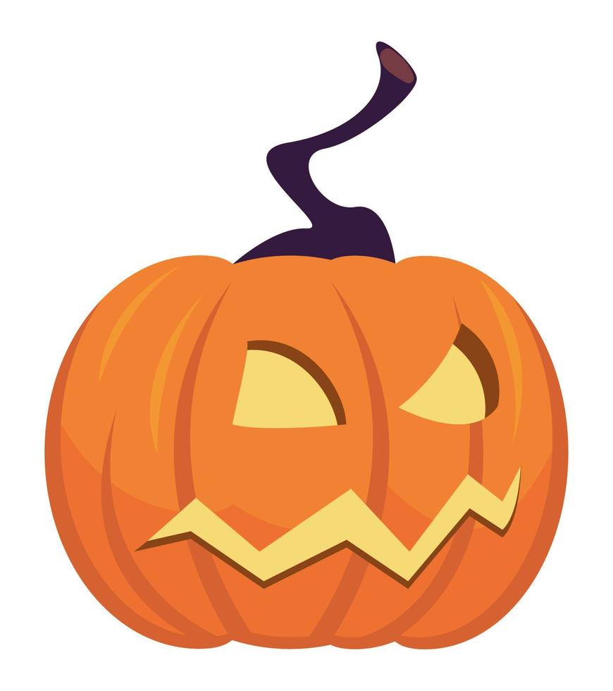 lámpara de calabaza de halloween vector