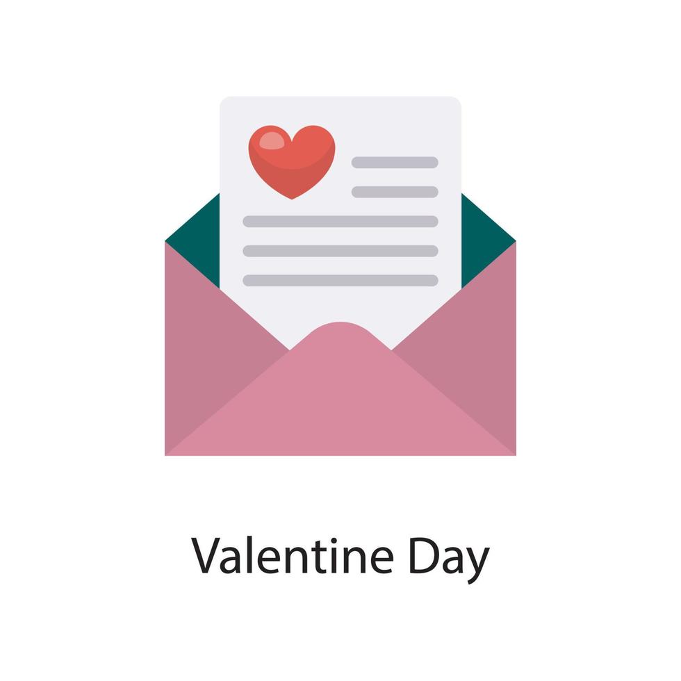 Valentine Day  Vector Flat Icon Design illustration. Love Symbol on White background EPS 10 File