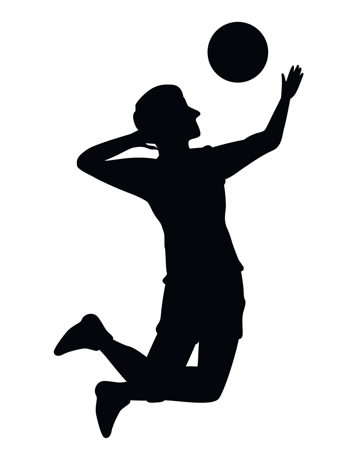 volleyball player diving ball 14176419 Vector Art at Vecteezy