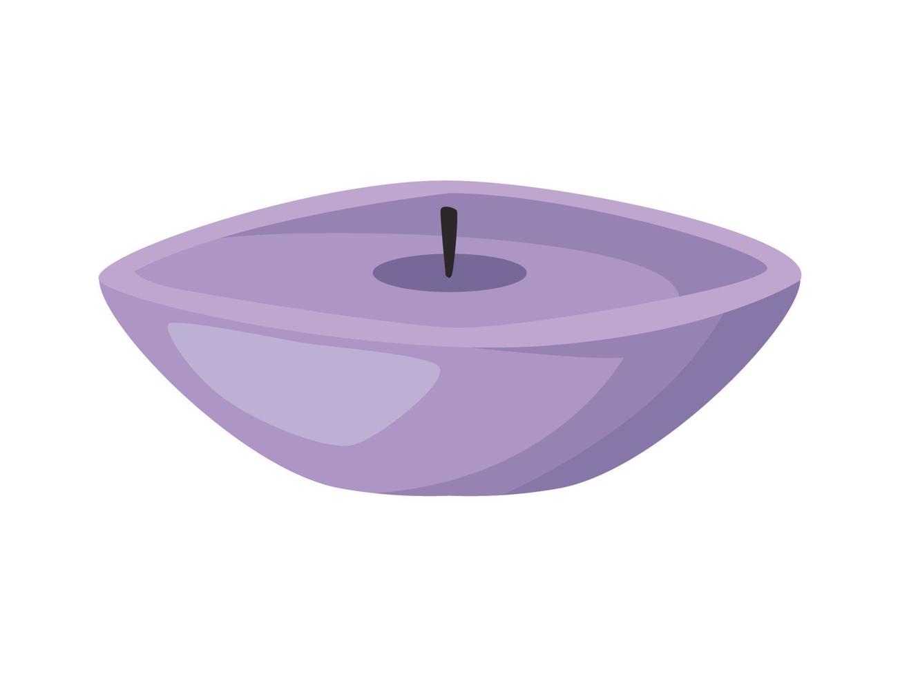 cera de vela púrpura spa vector