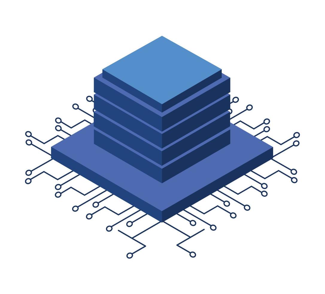 server in circuit electric vector