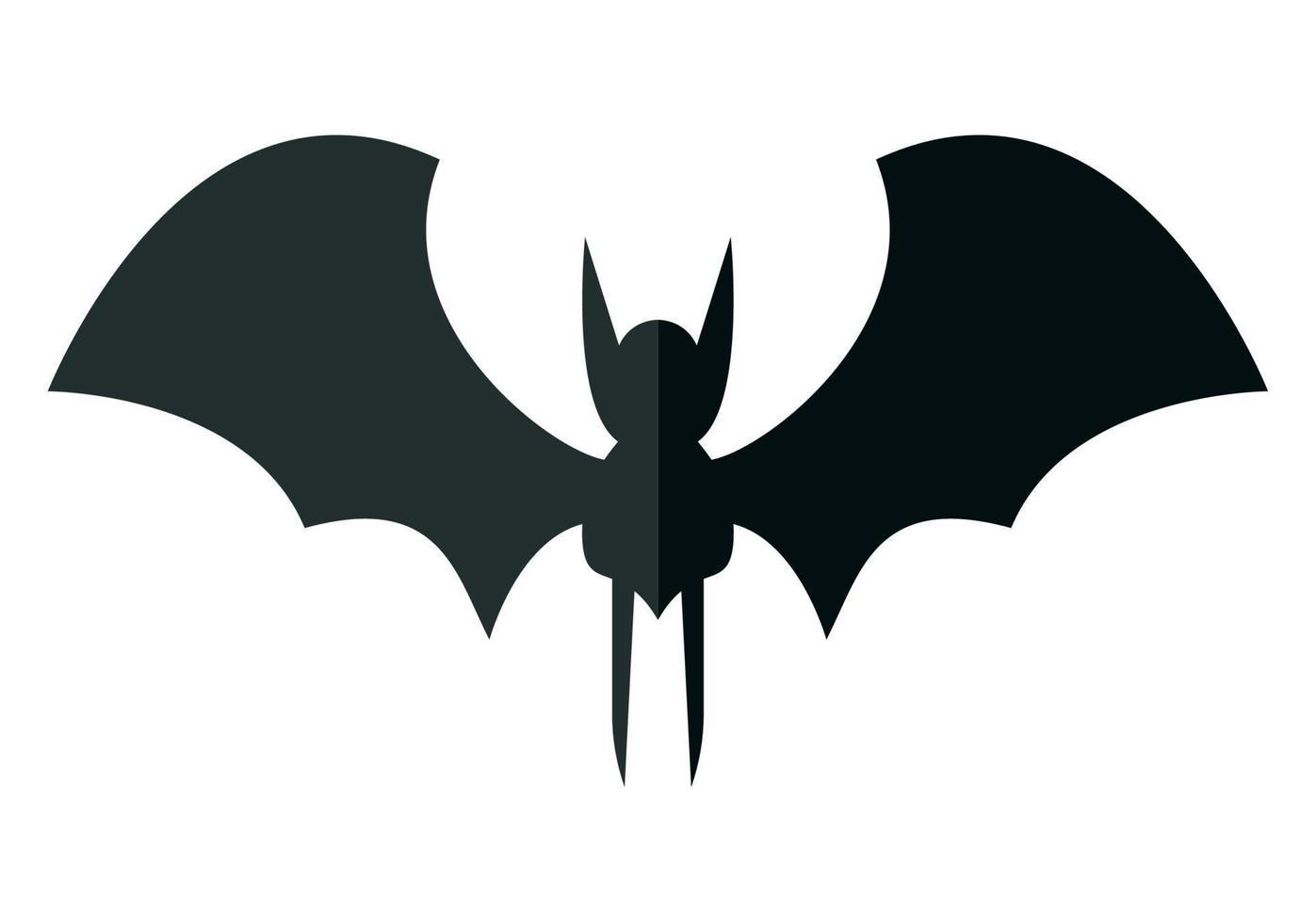 halloween bat flying vector