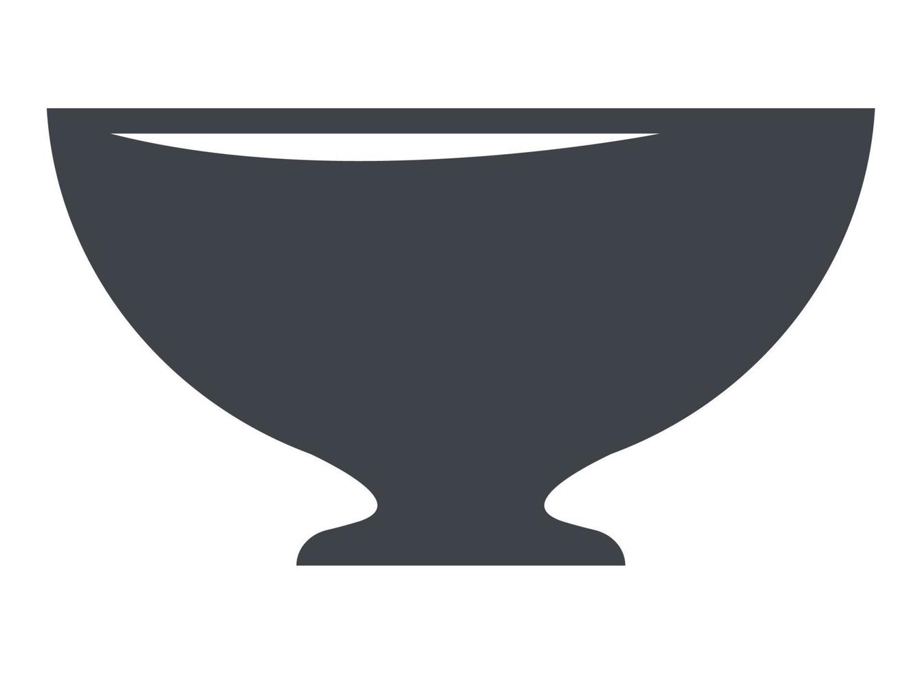 bowl kitchen utensil silhouette vector
