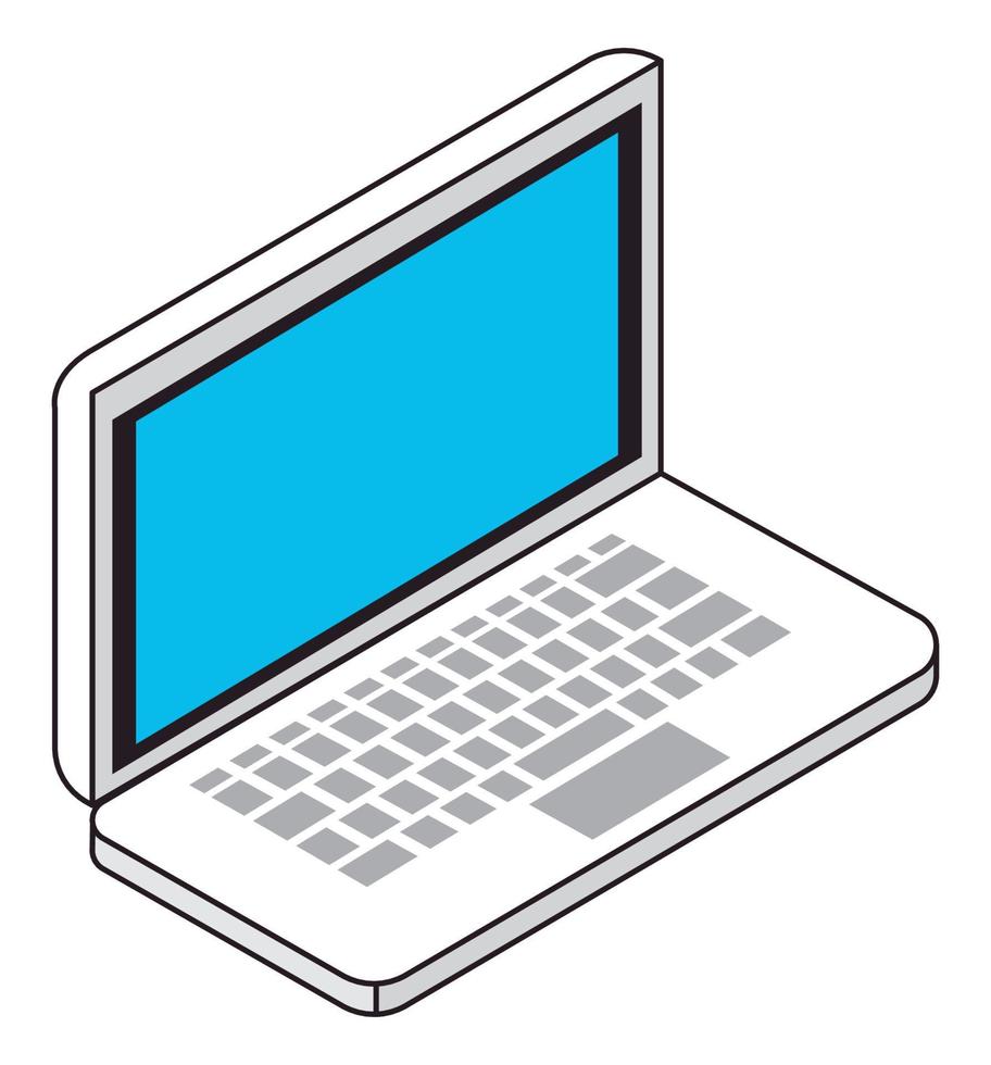 laptop computer portable vector