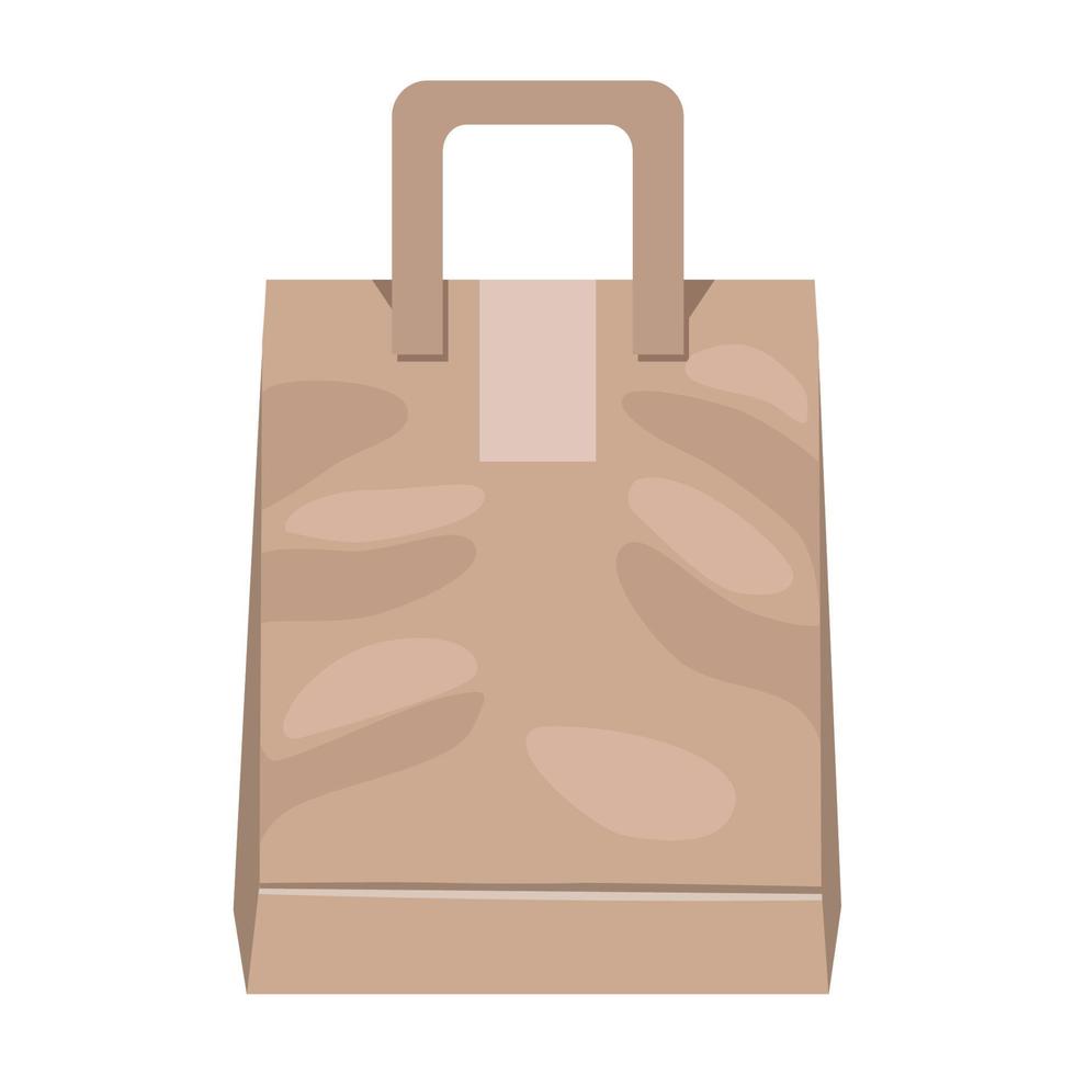 paper bag eco pack vector