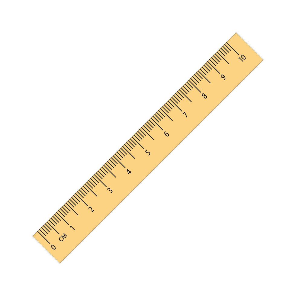 Measuring length  with ruler.measurement in centimeters.ruler vector