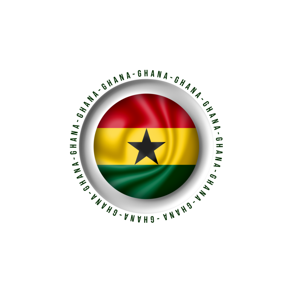 Flag Ghana in Football World championship png