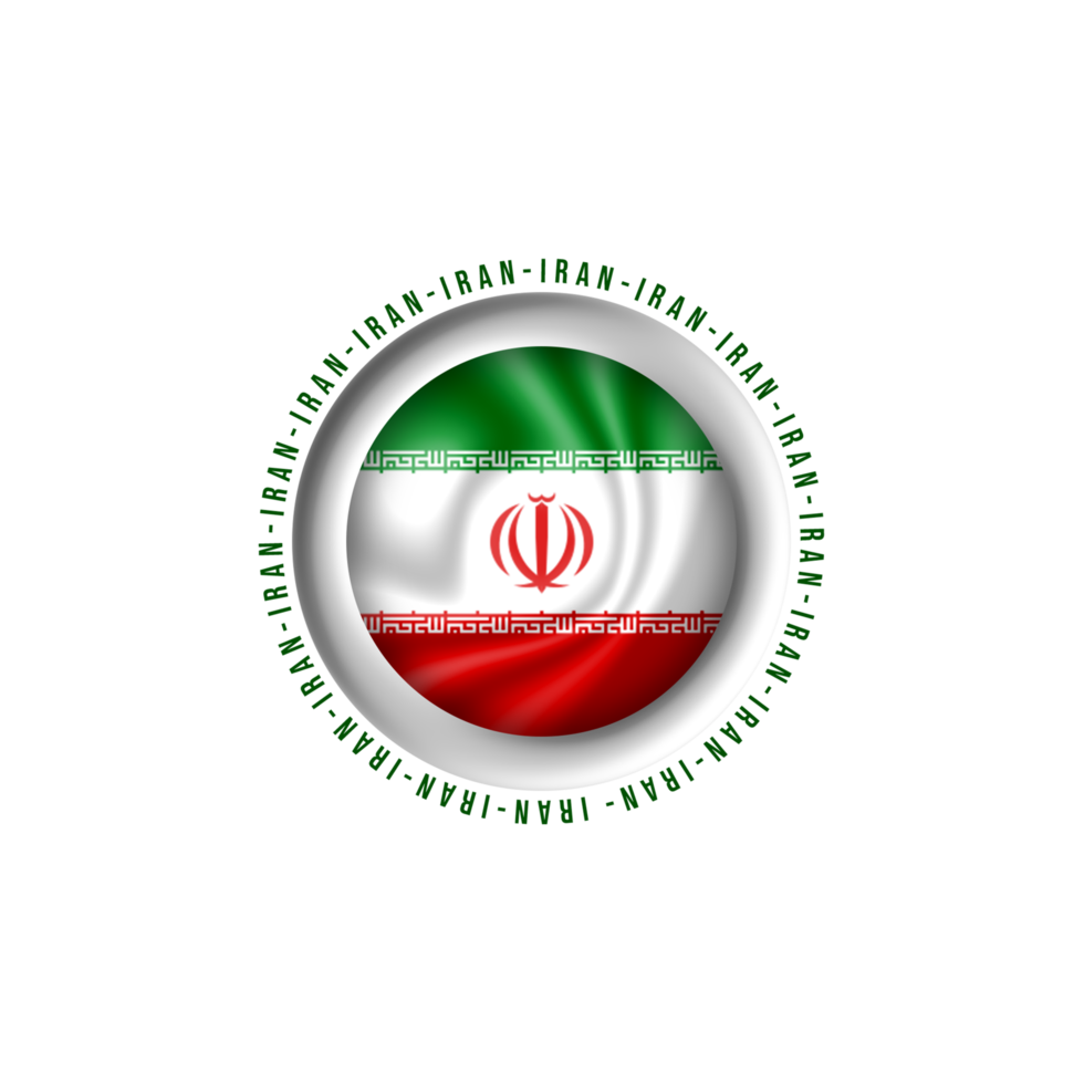 Flag Iran in Football World championship png
