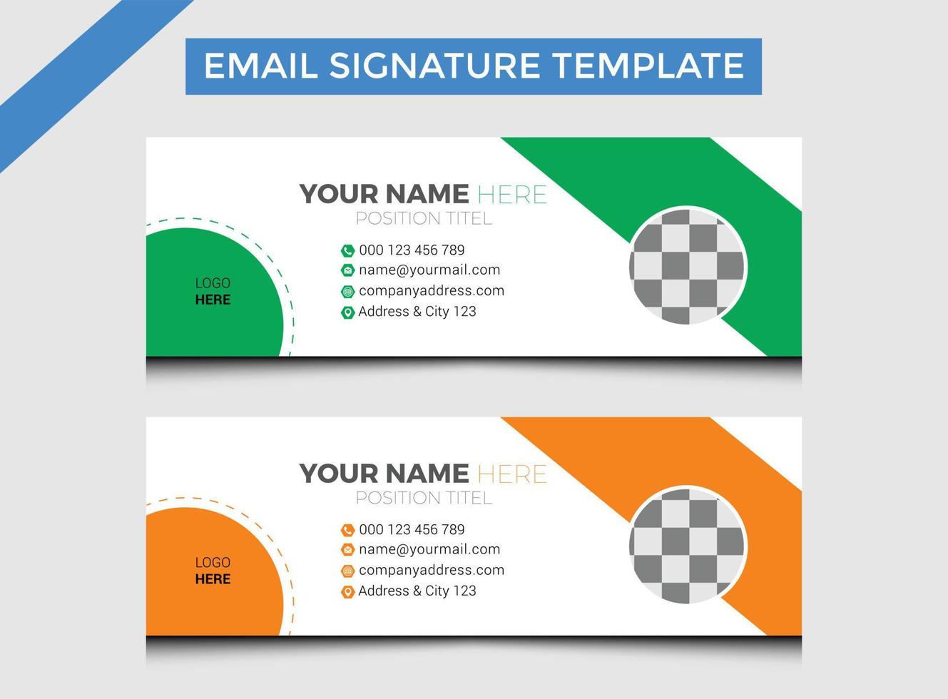 Professional Creative E Signature Design Template vector