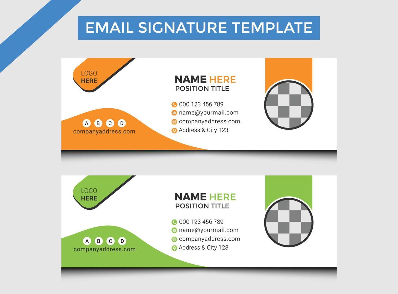 Professional Creative E Signature Design Template vector