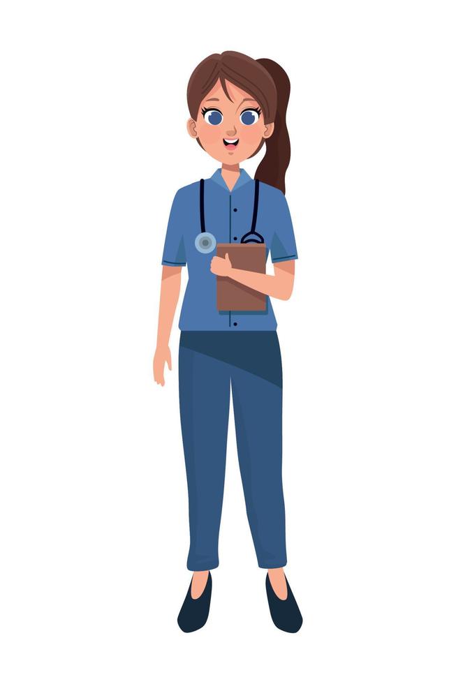 female doctor with order vector