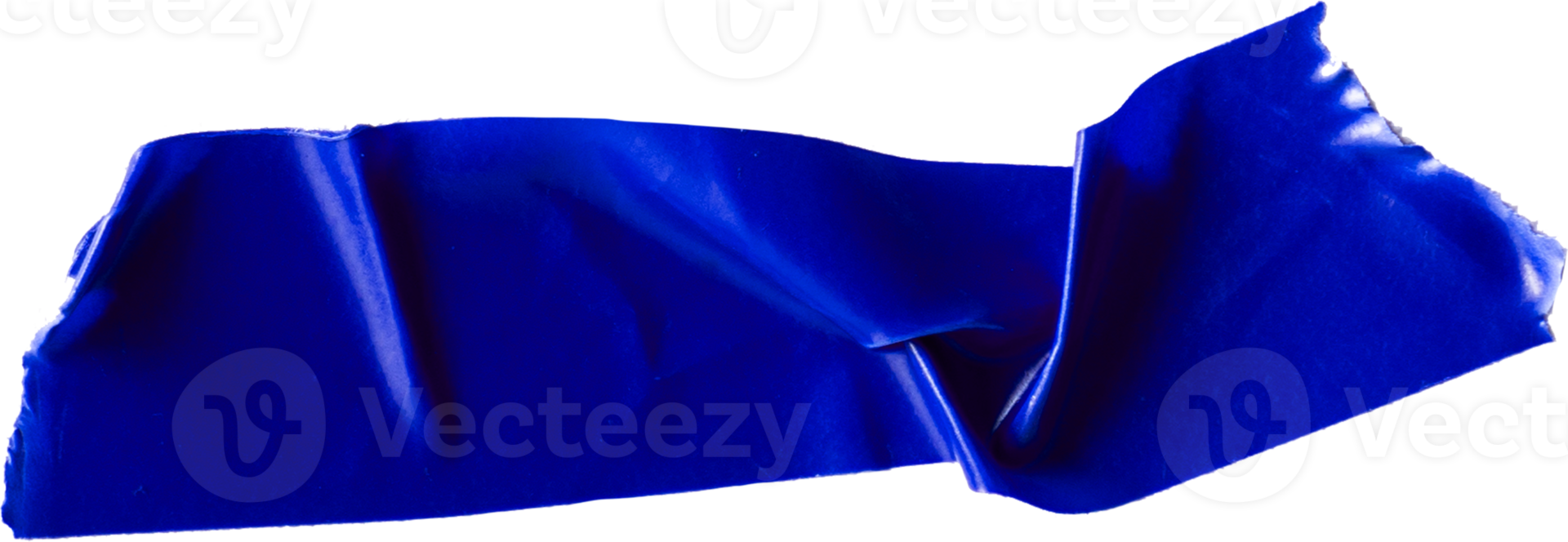 Blue duct tape with glued texture png