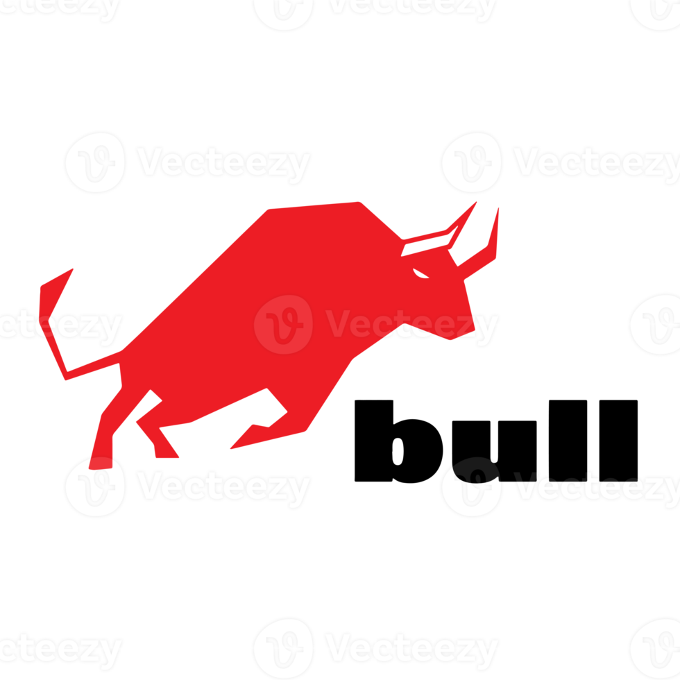 arrabbiato rosso Toro nel matador logo design png