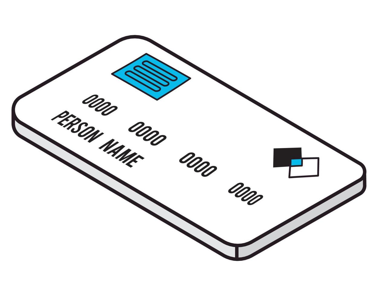 credit card isometric vector