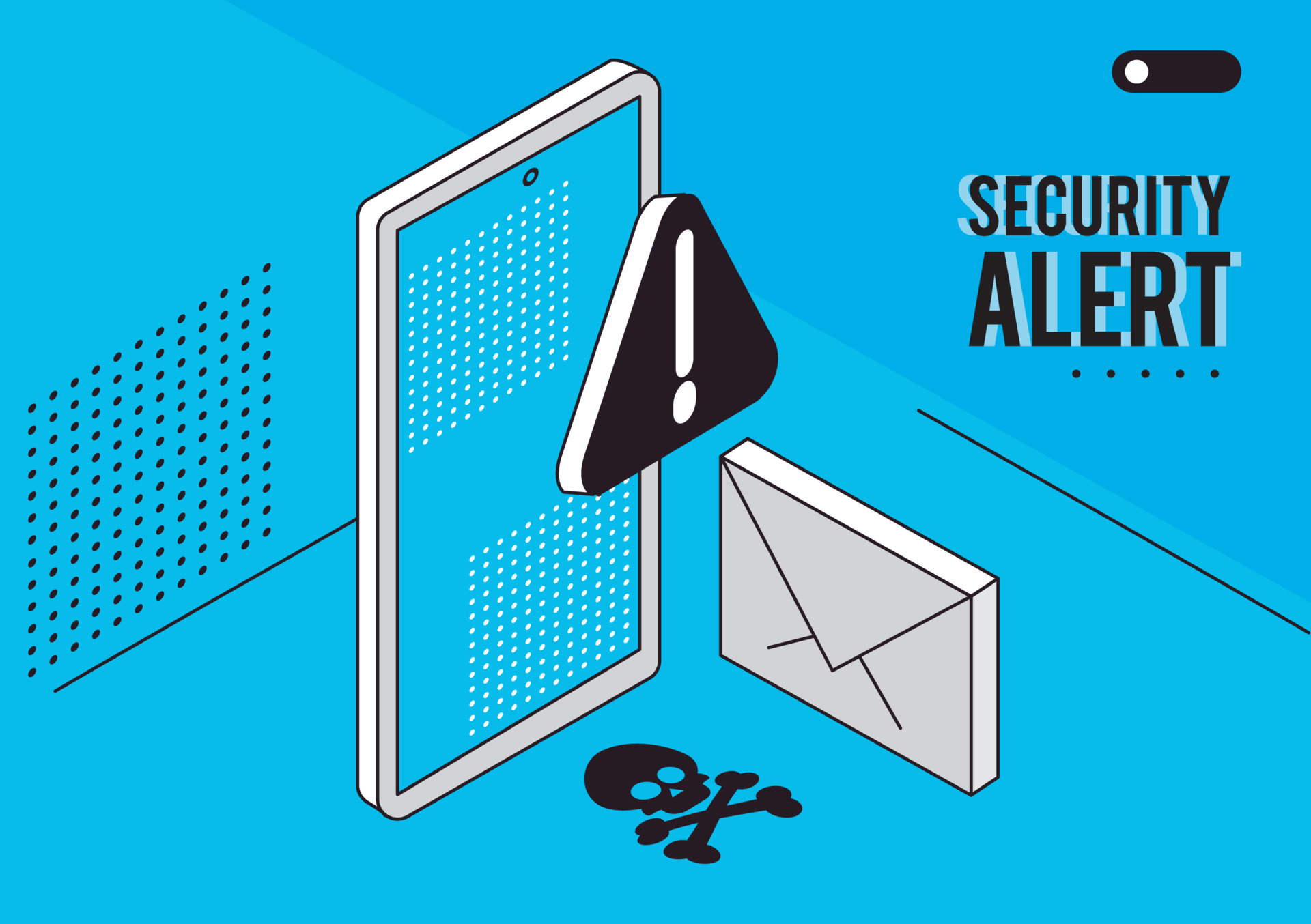 smartphone with security alert 14177077 Vector Art at Vecteezy