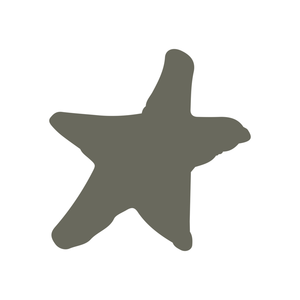 star in minimalist boho and vintage hand drawn illustration for design element. png