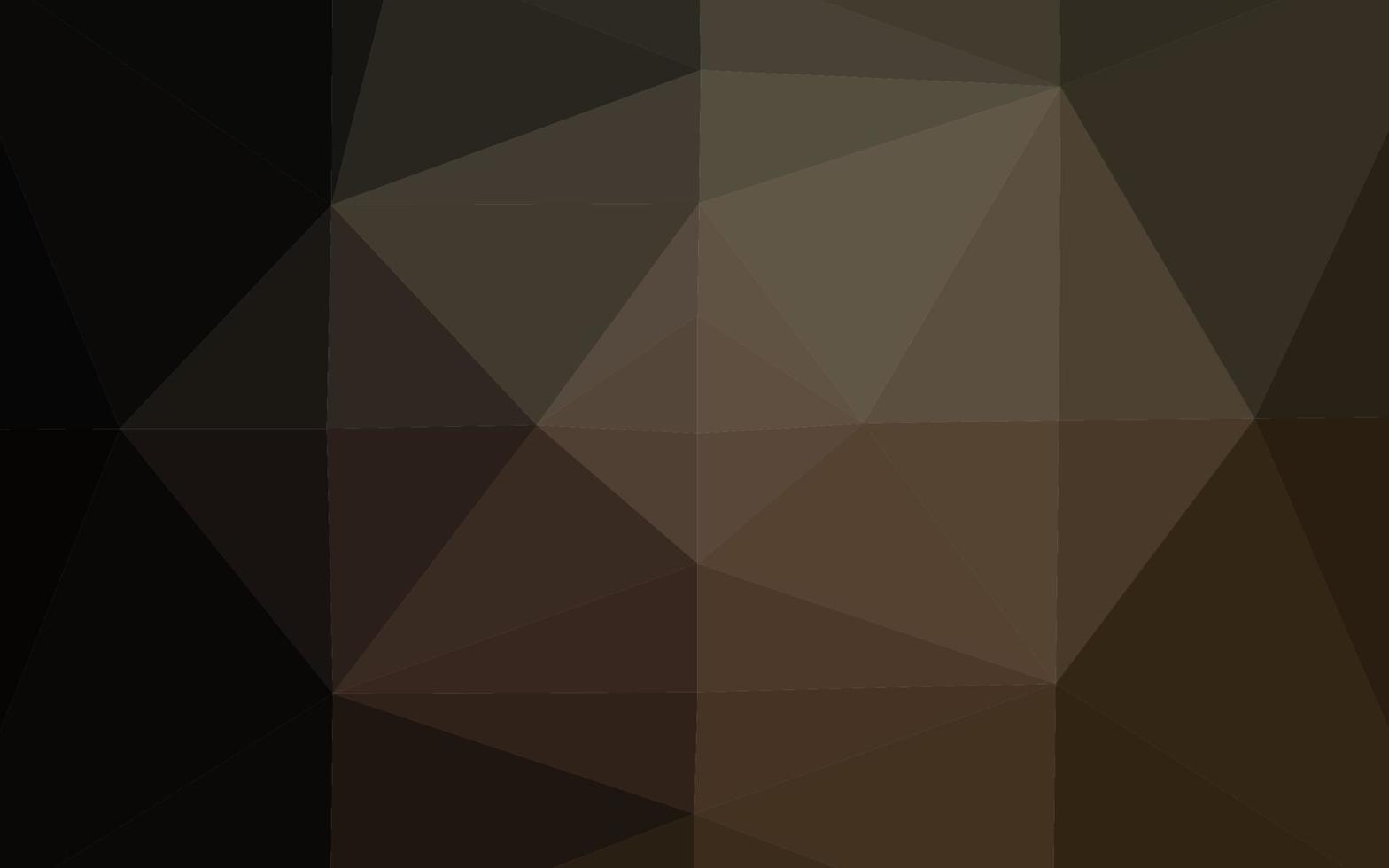 Dark Black vector shining triangular pattern.