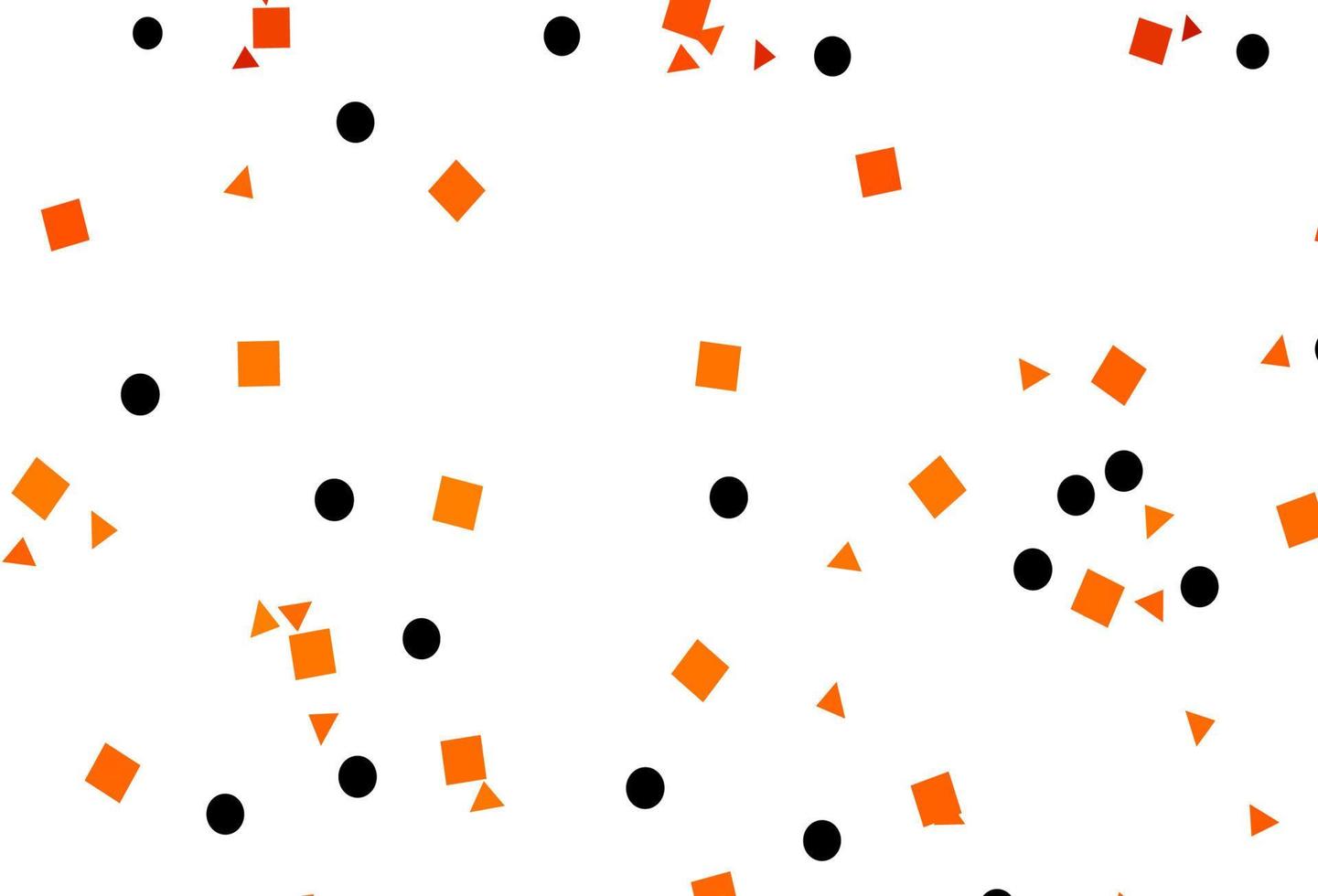 Light Orange vector cover in polygonal style with circles.